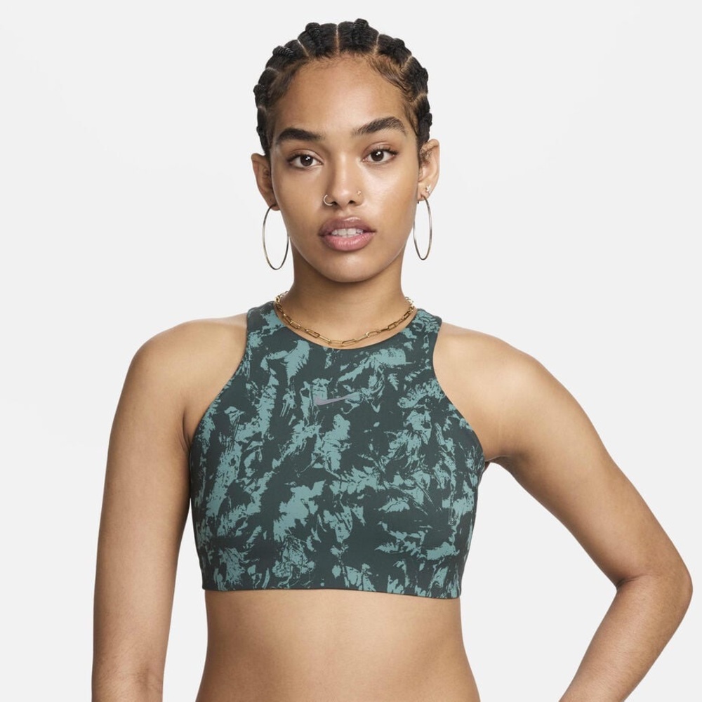 Nike One Strappy Back Medium Support Lightly Lined Printed Sports Bra XXL